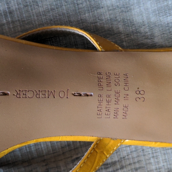 COPY - Jo Mercer block heel strappy leather sandals size 38 - Picture 4 of 7